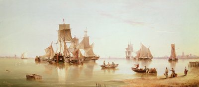 Ships in a Calm by Henry Redmore